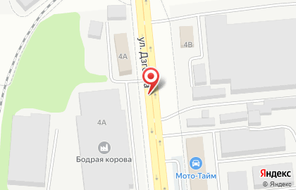 Оранжевый остров на улице Дзгоева на карте