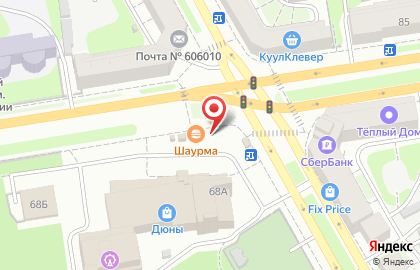 Киоск фастфудной продукции Слоёный пирожок на проспекте Ленина на карте