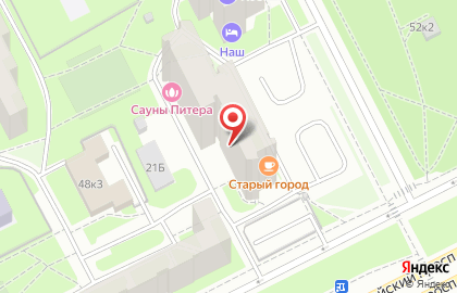 Сауна в Купчино на Загребском бульваре на карте