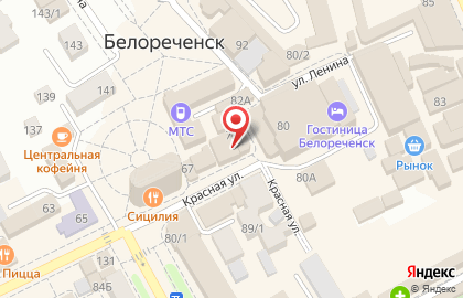 Продуктовый магазин Мельник, продуктовый магазин на Красной улице на карте