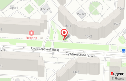Киоск по продаже хлебобулочных изделий, район Новокосино на карте