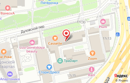 Cassette Cafe в Духовском переулке на карте
