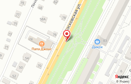Киоск по продаже печатной продукции, г. Чехов на Московской улице на карте