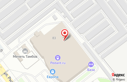 Ресторан быстрого питания Жар-Пицца на улице Рылеева на карте