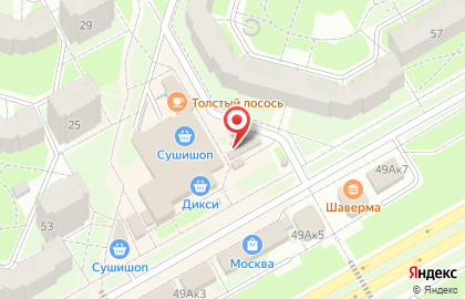 Кафе быстрого питания в Санкт-Петербурге на карте