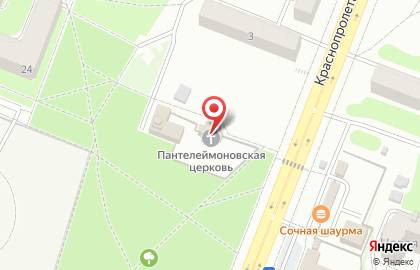 Храм святого великомученика и целителя Пантелеймона на Краснопролетарской улице на карте