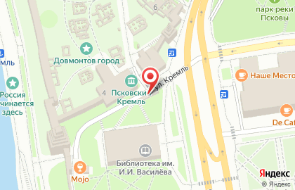 Киоск Псковские сувениры на карте