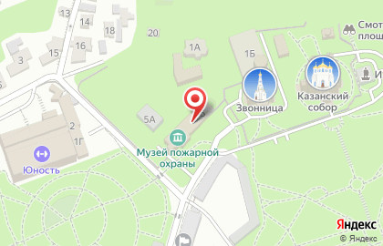 Пожарная часть №8 на улице Суворова на карте