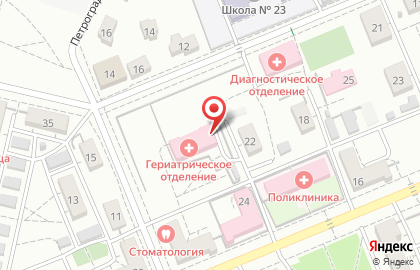 Клиническая больница № 11 в Советском районе на карте