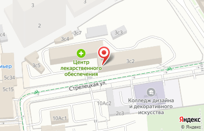 Центр лекарственного обеспечения департамента здравоохранения г. Москвы в Москве на карте