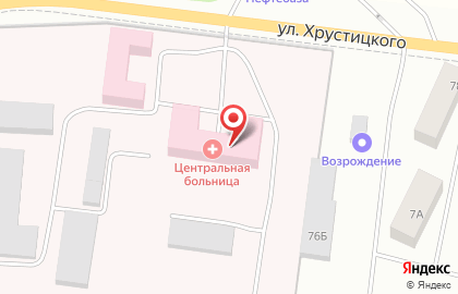 Поликлиника на улице Хрустицкого на карте