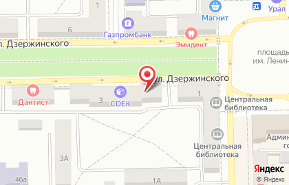 Магазин Военторг №1 на улице Дзержинского на карте