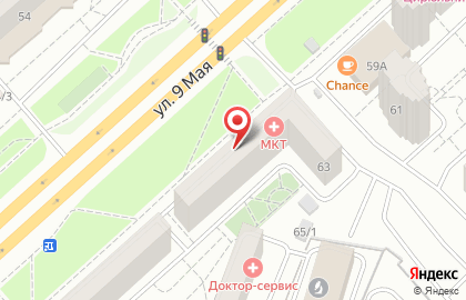 Банкомат АЛЬФА-БАНК, Красноярский филиал на улице 9 Мая, 63 на карте