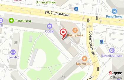 Валета на улице Сулимова на карте