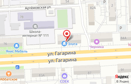 Мебельный магазин Злата на карте