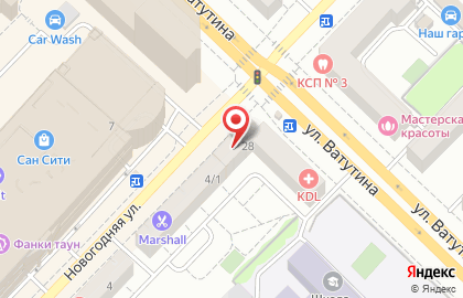 Парикмахерская Космея на площади Карла Маркса на карте