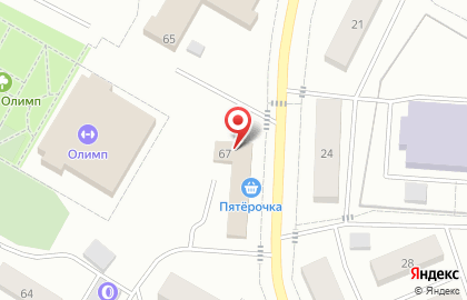 Супермаркет Пятёрочка в Ханты-Мансийске на карте