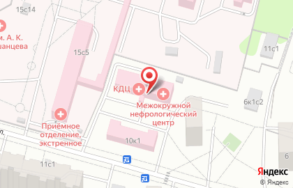 Городская поликлиника №218 в Москве на карте