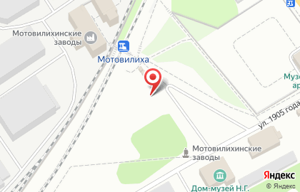 Киоск по продаже хлебобулочных изделий в Мотовилихинском районе на карте