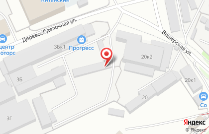 Компания по продаже пиломатериалов на Деревообделочной улице на карте