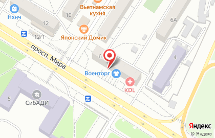 Магазин Мир игрушек в Советском округе на карте