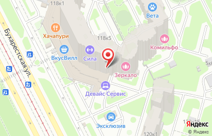 Сервисный центр Девайс Сервис на Бухарестской улице на карте