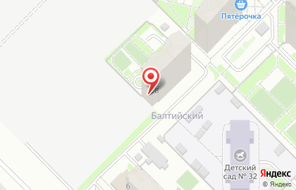 Балтийский, жилой квартал, НП Атомстройкомплекс в Ленинском районе на карте