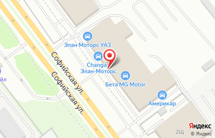 Автосалон Элан-Моторс на Софийской улице на карте