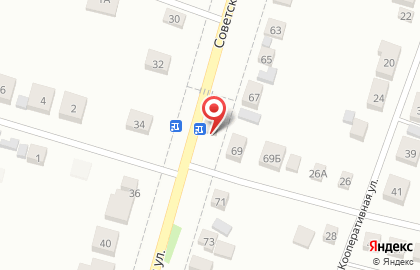 Продуктовый магазин Утес на Советской улице на карте