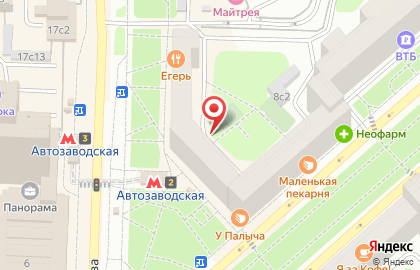 Мегафон на Автозаводской на карте