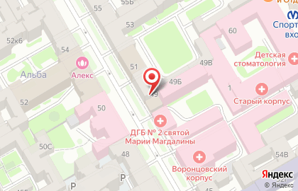 Больничный храм святой равноапостольной Марии Магдалины на карте