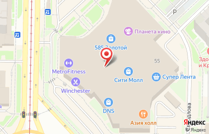Банкомат Росбанк в Центральном районе на карте