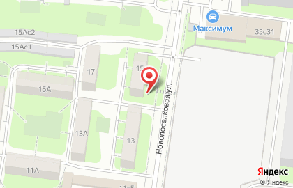Супермаркет Дикси на Новопоселковой улице на карте