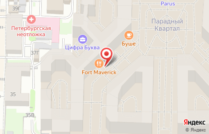 Форт Мэверик на карте
