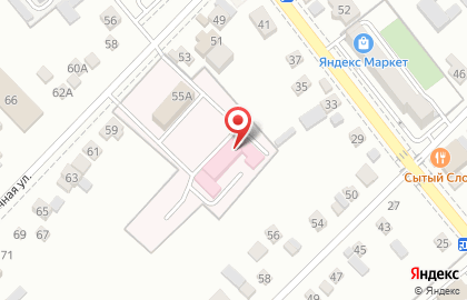 Больница Динская центральная районная больница на Кирпичной улице на карте