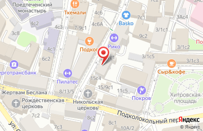 Общественная организация Союз журналистов России в Подкопаевском переулке на карте