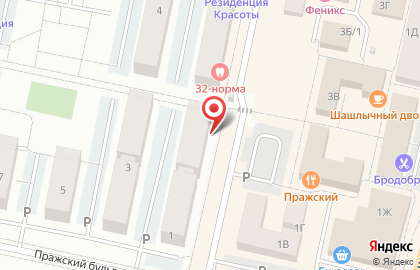 Продуктовый магазин Народный в Калининграде на карте
