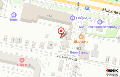 Продовольственный магазин на улице Миклухо-Маклая на карте