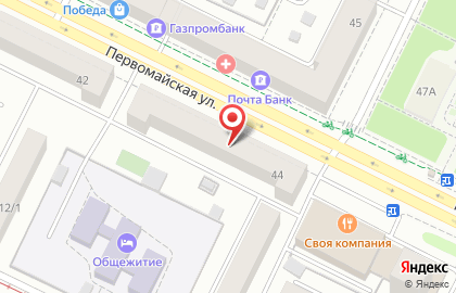 Пеплос на Первомайской улице на карте