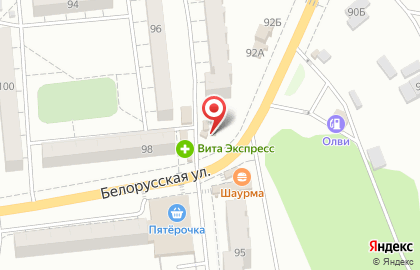 Киоск по продаже печатной продукции Роспечать на Белорусской улице, 92/2 киоск на карте