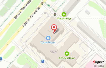 Торгово-развлекательный центр Сити Молл в Нижнекамске на карте