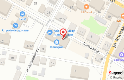 Магазин Квадратный метр на Троицкой улице на карте