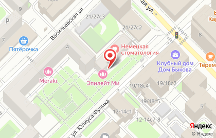 Премиальная клиника эпиляции Epilate-Me на метро Маяковская на карте