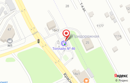 Автозаправочная станция Топлайн на Красноярском тракте на карте