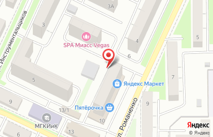 Автомагазин Турбо-Авто на улице Романенко на карте