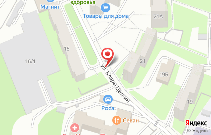 Автоматизированный киоск по продаже артезианской воды Каскад в Свердловском районе на карте