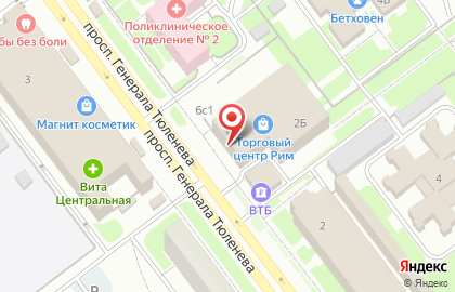 Банкомат Промсвязьбанк на проспекте Генерала Тюленева на карте