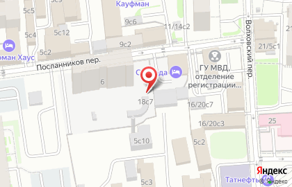 Инсервис в Посланниковом переулке на карте