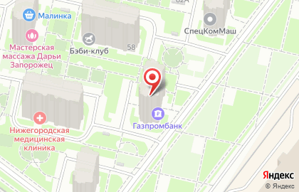 Нижегородский филиал Банкомат, Газпромбанк на улице Карла Маркса на карте