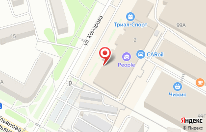 Супермаркет Магнит в Саранске на карте